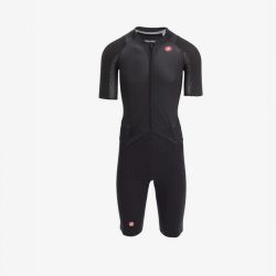 Castelli Tritraje Integral Free San Remo 3 m/c Blanco Negro