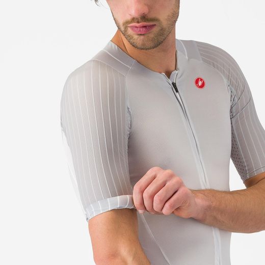 Castelli Tritraje Integral Free San Remo 3 m/c Blanco Negro