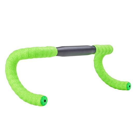 CINTA DE MANILLAR SUPACAZ SUPER STICKY KUSH TRUNEON VERDE / TAPONES VERDES