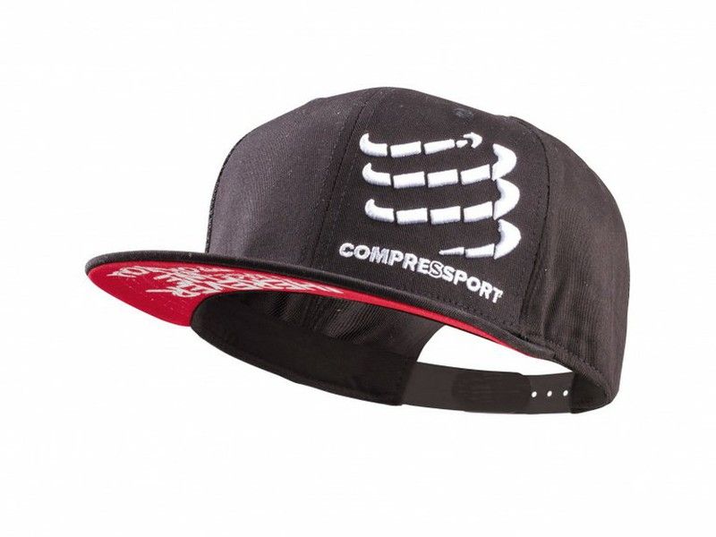COMPRESSPORT GORRA PLANA NEGRA/ROJA/BLANCA