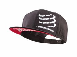 COMPRESSPORT GORRA PLANA NEGRA/ROJA/BLANCA
