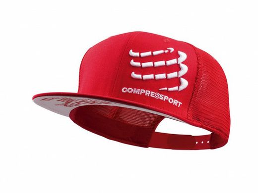 COMPRESSPORT GORRA TRUCKER NEGRA/ROJA/BLANCA