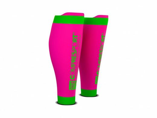 COMPRESSPORT PANTORRILLERAS R2V2 ROSA FLUOR