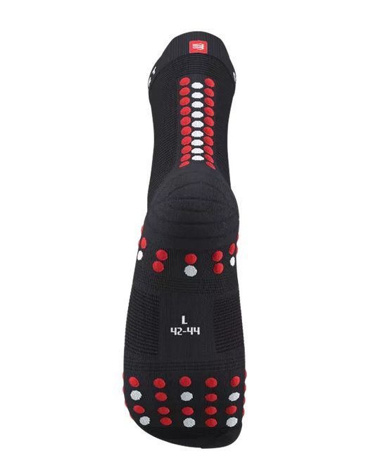 Compressport Pro Racing Socks v4.0 Run Quarrter Black Red