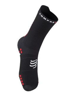 Compressport Pro Racing Socks v4.0 Run Quarrter Black Red