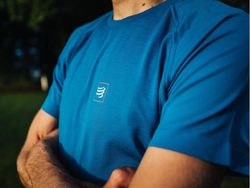 COMPRESSPORT Training SS Thirt Blue Lolite