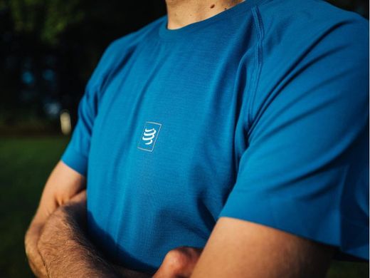 COMPRESSPORT Training SS Thirt Blue Lolite