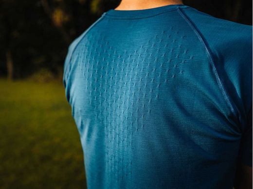 COMPRESSPORT Training SS Thirt Blue Lolite