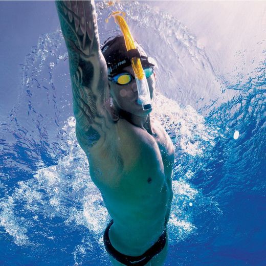 FINIS TUBO FRONTAL SWIMMER'S SNORKEL AMARILLO