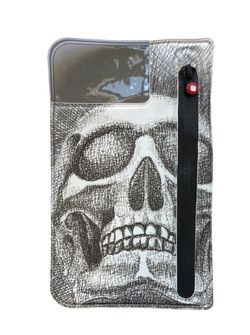 Funda para móvil a prueba de agua. Imagen calavera.