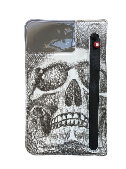 Funda para móvil a prueba de agua. Imagen calavera.