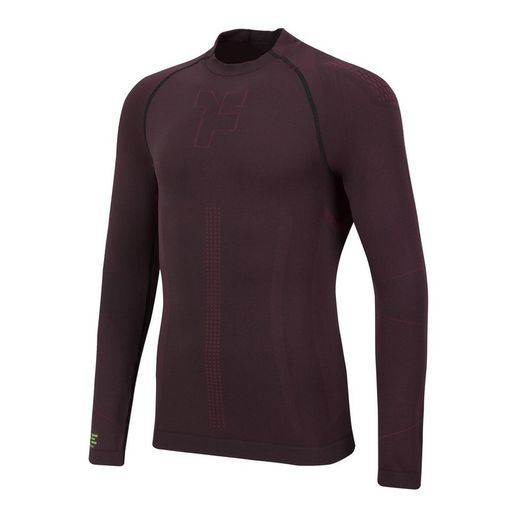 FYKE camiseta termica Burdeos/lima unisex