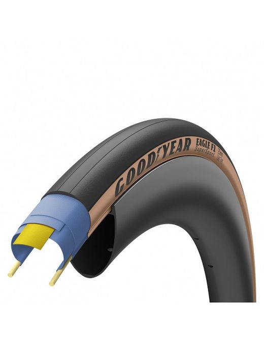 Goodyear Cubierta Eagle Sport 700x25 Plegable Negra Marron