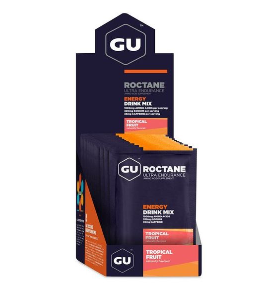 GU ROCTANE SOBRES (10 UDS) TROPICAL FRUIT (CAFEINA)