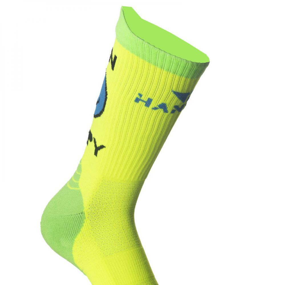 Hanker Calcetín RUN Amarillo Fluor