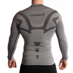 HANKER DADPA Camiseta Térmica Manga Larga Unisex GRIS