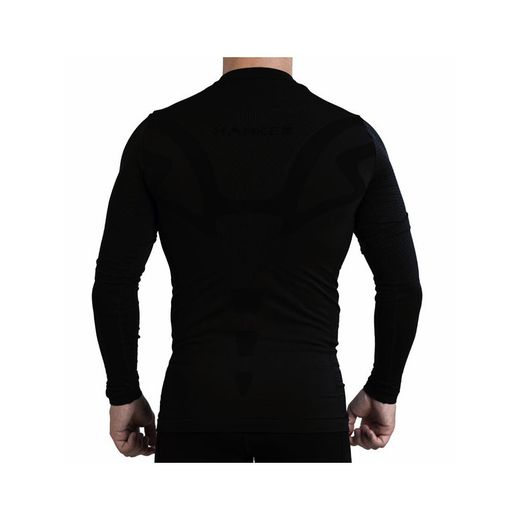 HANKER DADPA Camiseta Térmica Manga Larga Unisex NEGRA
