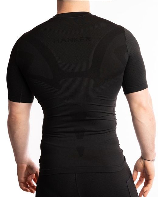 Hanker camiseta termica m/corta YOD Negro
