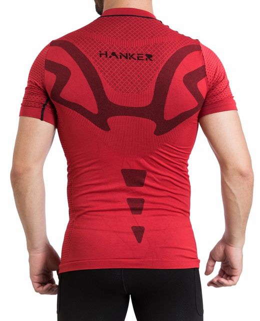Hanker camiseta termica m/corta YOD Rojo