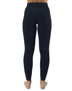 Hanker mallas largas WOMA Mujer Negro/morado