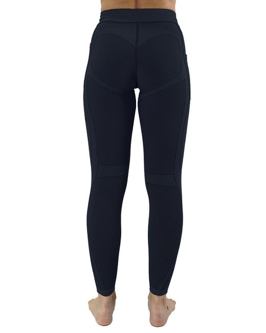 Hanker mallas largas WOMA Mujer Negro/morado