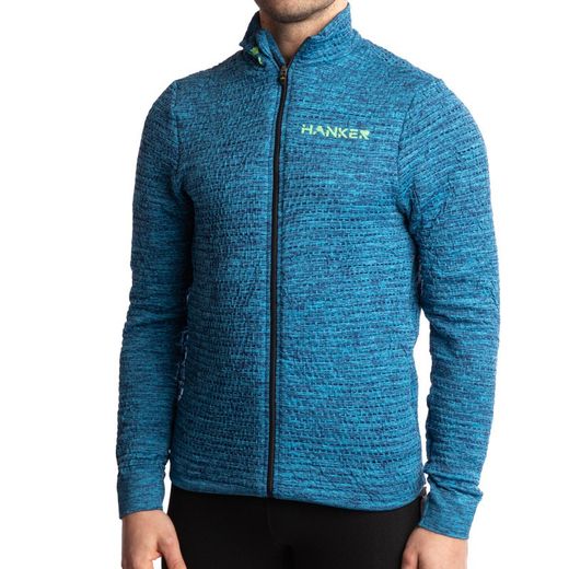 HANKER TROPO Sudadera Cremallera Unisex TURQUESA
