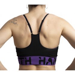 Hanker top deportivo KUGMA Negro/Morado