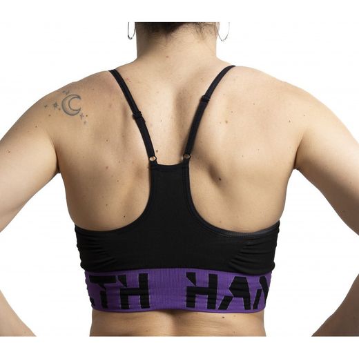 Hanker top deportivo KUGMA Negro/Morado