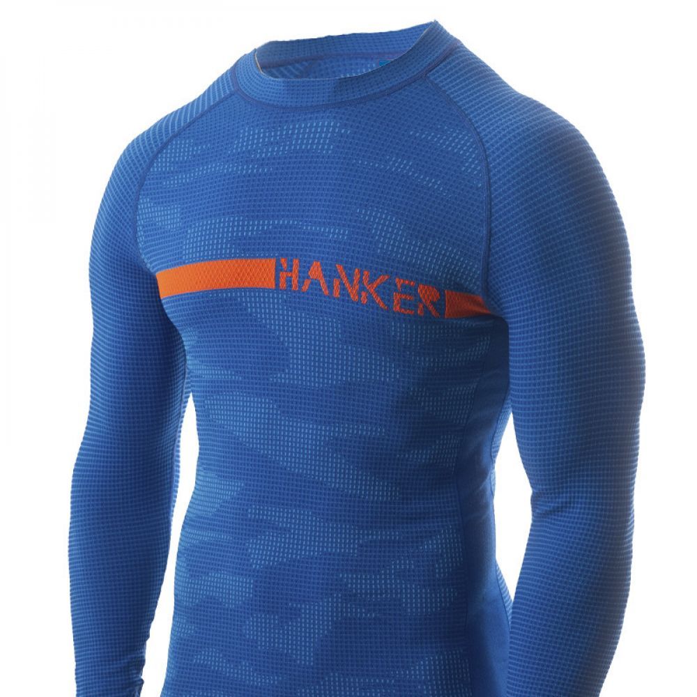 Hanker WOYU Camiseta Manga Larga Térmica TURQUESA