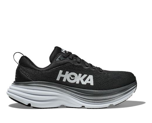 Hoka BONDI 8 Mujer BLACK/WHITE