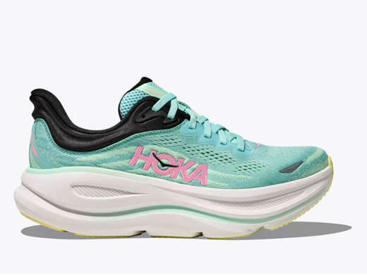 Hoka BONDI 9 Mujer BLUE SPARK/MINT