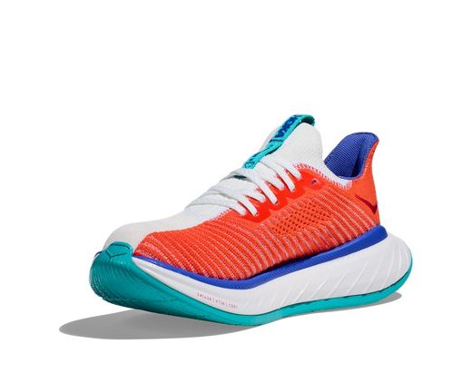 Hoka Carbon X 3 Hombre - White/Flame