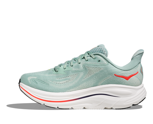 Hoka CLIFTON 10 Hombre Sage / Neon Flame