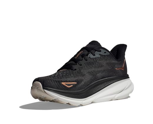 Hoka Clifton 9 Mujer Black / Rose Gold