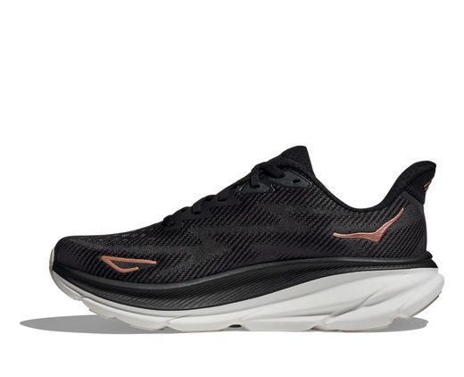 Hoka Clifton 9 Mujer Black / Rose Gold