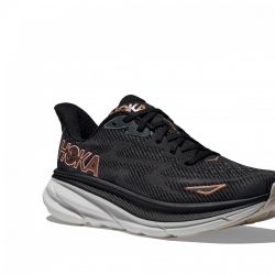 Hoka Clifton 9 Mujer Black / Rose Gold