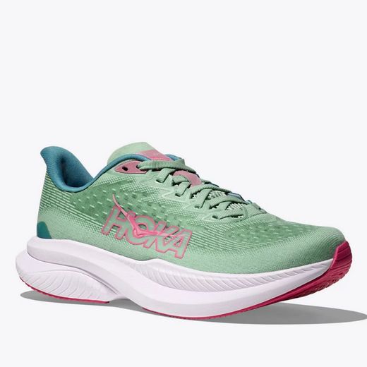 Hoka MACH 6 Mujer Jadeite/Alpine Blue