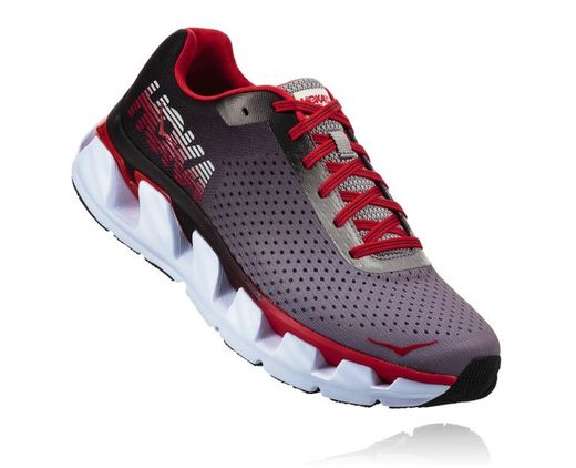 HOKA MAN FLY ELEVON BLACK RACING RED