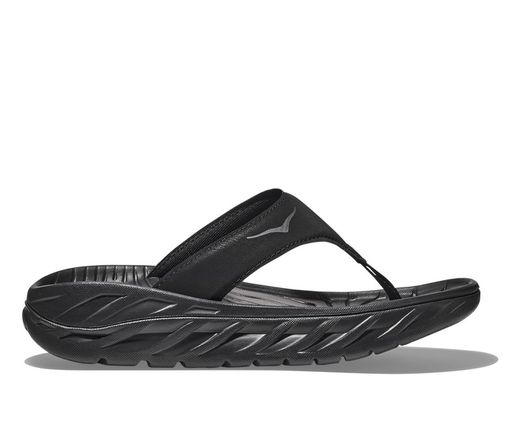 Hoka ORA RECOVERY FLIP  Hombre BLACK/GRAY
