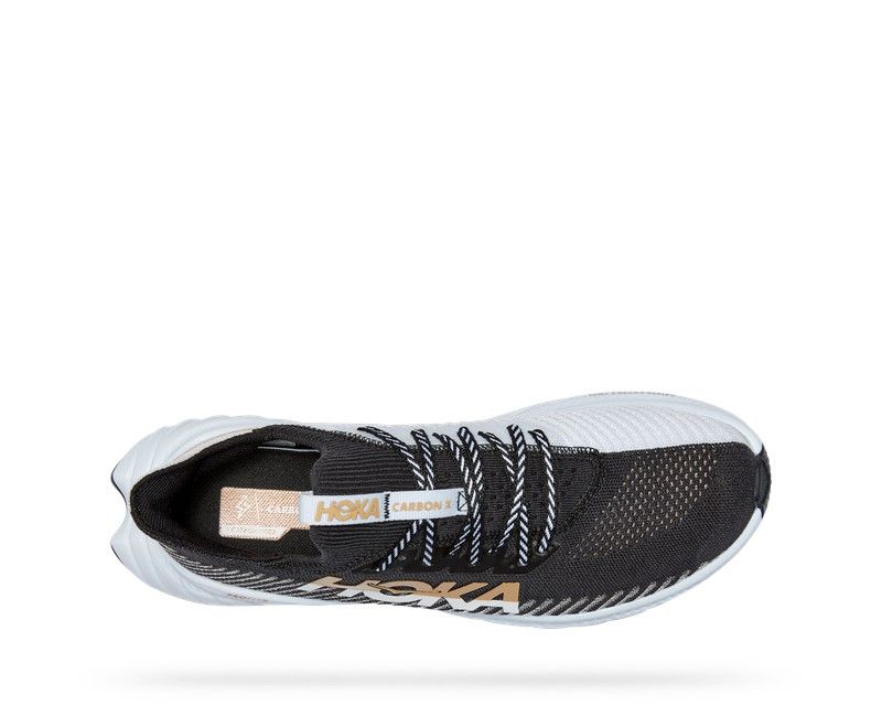 HOKA W CARBON X 3 BLACK / WHITE — Tri For Fun