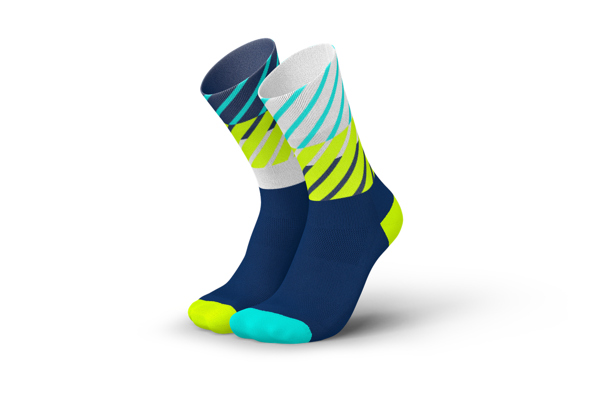 INCYLENCE RUNNING DIAGONALS NAVY CANARY