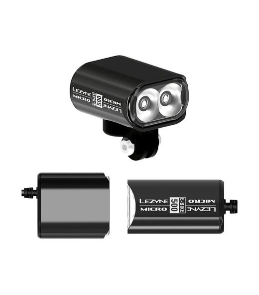 Luz delantera Micro Drive 500 lumens color negro