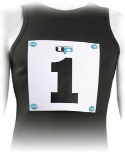 MAGNETIC RACE NUMBER HOLDERS / IMANES PORTA-DORSAL AZULES