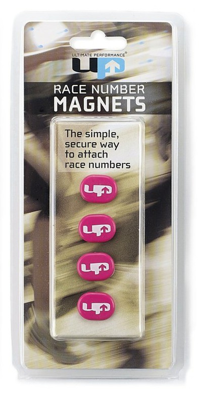 MAGNETIC RACE NUMBER HOLDERS PINK / IMANES PORTA-DORSAL ROSA — Tri For Fun