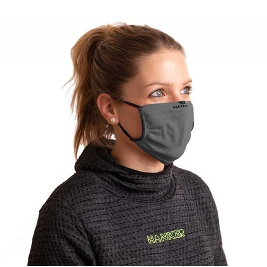 Mascarilla reutilizable Hanker color GRIS. Adulto.