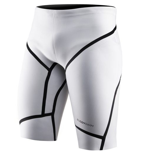 Neoprene Floating Pants Buddyswim Trilaminate Warmth 5/3mm, White, S