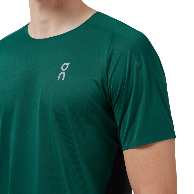 Camiseta Running Pro JANO Hombre - Negro-Verde – Venattus