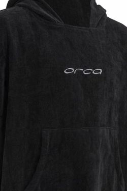 Orca Poncho de algodón Color Negro