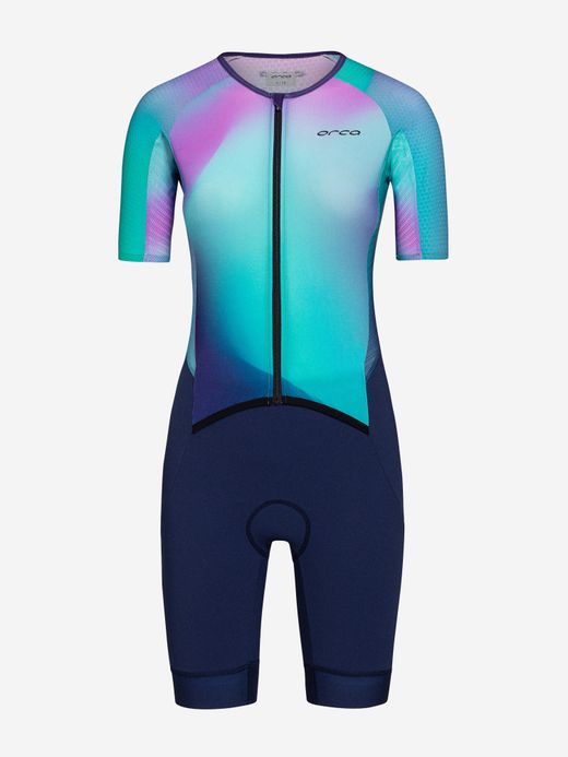 Orca Tritraje Mujer Athlex Aero Race Suit V2 Blue Print