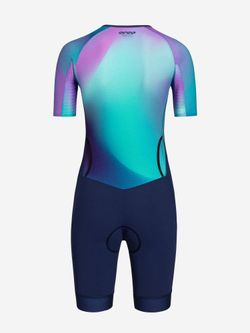 Orca Tritraje Mujer Athlex Aero Race Suit V2 Blue Print